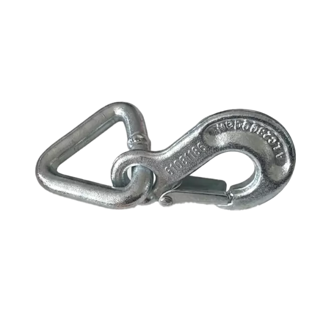 Latch Hook on Delta Ring | 50 mm Webbing | Steel