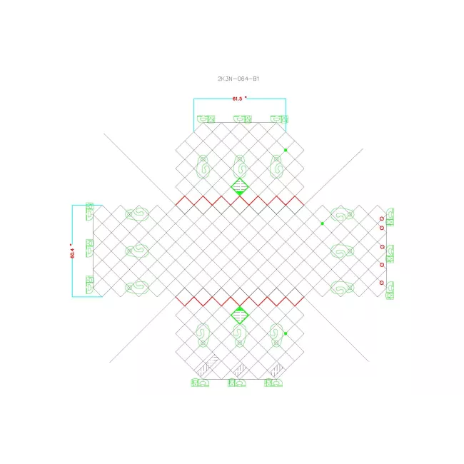 2K3N PKC Cargo Pallet Net 60.4x61.5" | ETSO C90c