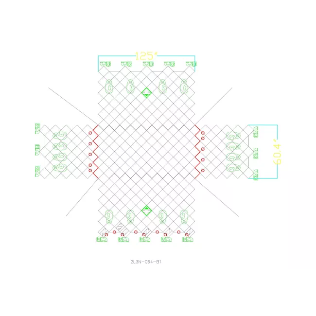 2L3N PLA Cargo Pallet Net 60.4x125" | ETSO C90c