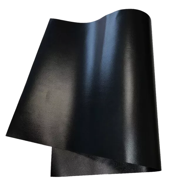 Aircraft Tarpaulin PVC | FAR 25.853 | Grey/Blue/Black